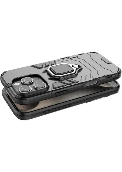 IPhone 16 Pro Max Kickstand Darbeye Kapak Askeri Damla Yüzük Kılıf (Yurt Dışından) modelleri