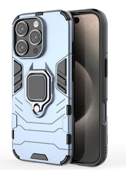 IPhone 16 Pro Max Kickstand Darbeye Kapak Askeri Damla Yüzük Kılıf (Yurt Dışından) modelleri