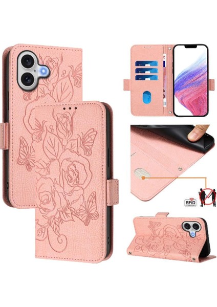 Kredi Kartı Yuvası ile IPhone 17 Manyetik Cüzdan Pu Deri Kılıf (Yurt Dışından) indirimleri