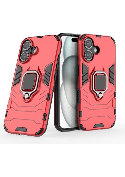 IPhone 16 Askeri Damla Koruma Kılıf Kickstand 360&DEG; Dönen Halka (Yurt Dışından) fırsatları