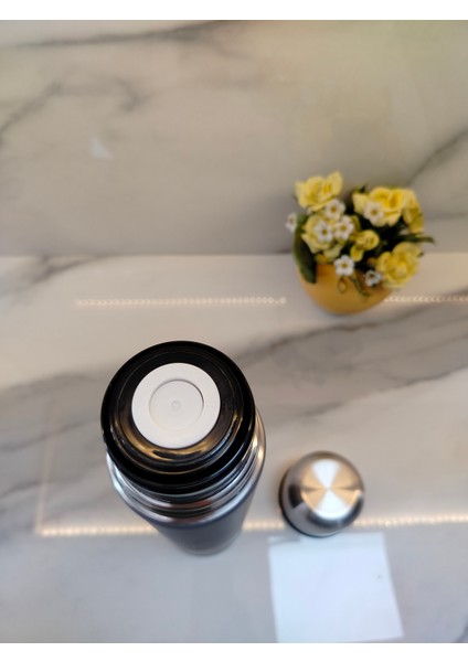 Double Wall Çelik Termos Gri-Siyah 1lt indirimleri