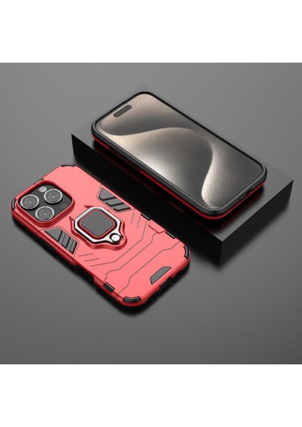IPhone 16 Pro 360&DEG; Dönen Halka Kickstand Darbeye Kapak Damla Kılıf (Yurt Dışından) indirimleri