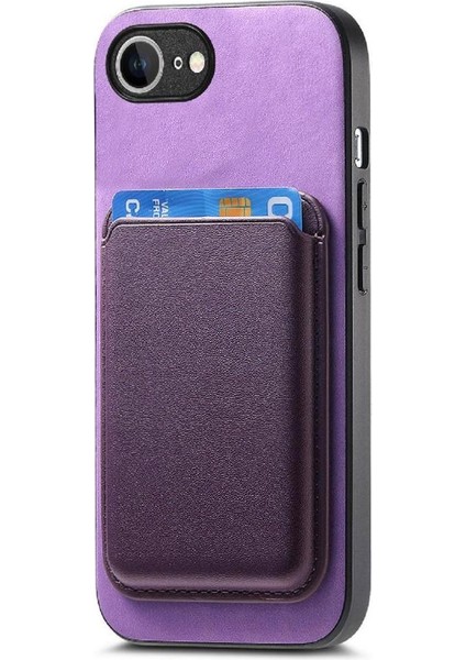 IPhone 16E Ayrılabilir Kart Sahibi Kart Sahibi Güçlü Manyetik Kılıf (Yurt Dışından)