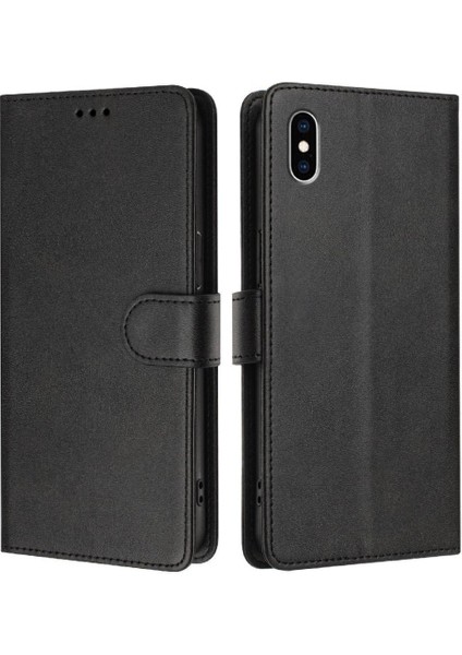 IPhone Xs Max Klasik Tarzı Flip Case Manyetik Kapatma ile Uyumlu (Yurt Dışından)