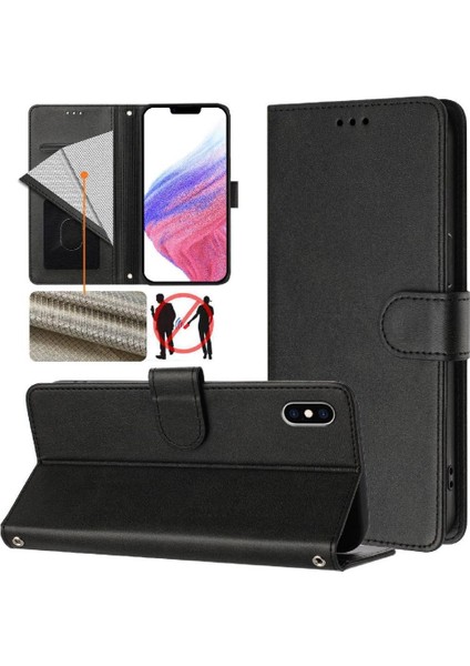 IPhone Xs Max Klasik Tarzı Flip Case Manyetik Kapatma ile Uyumlu (Yurt Dışından)