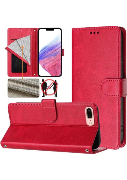 IPhone 6s Plus Klasik Tarzı Flip Case Kart Tutucu Rfıd ile Uyumlu (Yurt Dışından)