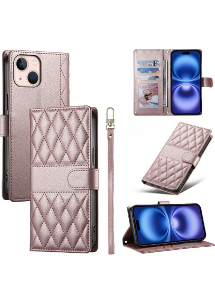 IPhone 13 Mini Kılıf ile Uyumlu Darbeye Dayanıklı Cüzdan Çift Sapanlar Zarif (Yurt Dışından)