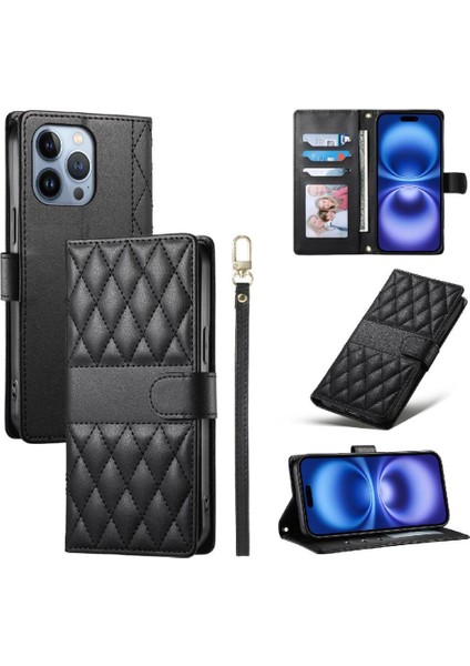 IPhone 13 Pro Max Kılıf Darbeye Dayanıklı Cüzdan Deri Çanta ile Uyumlu (Yurt Dışından) fırsatları