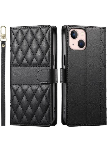 IPhone 13 Mini Kılıf ile Uyumlu Darbeye Dayanıklı Cüzdan Çift Sapanlar Zarif (Yurt Dışından)