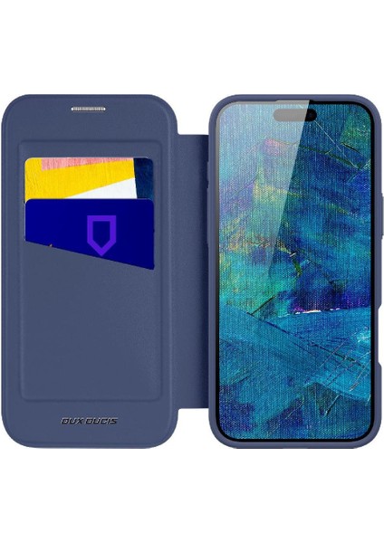 Flip Folio Cüzdan Kılıf IPhone 16 Pro Max Rfıd Engelleme Kart Yuvası Pu Kapak (Yurt Dışından)
