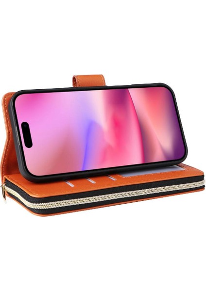 IPhone 16 Pro Max Cüzdan Kılıf Manyetik Kapatma Pu Deri ile Uyumlu (Yurt Dışından) fırsatları
