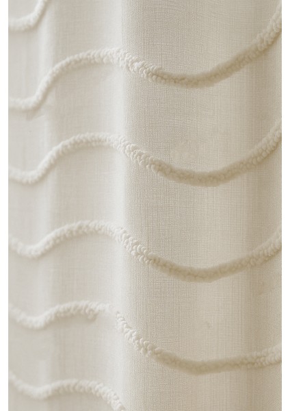 Belenay Tül Perde, Ekru Kırık Beyaz, Sık Pile , Saçak, Puf, Püsküllü, Zikzak Desenli Dalgalı modelleri