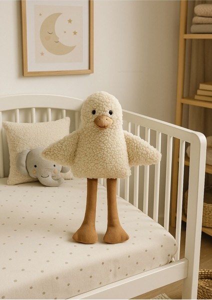 Sevimli Duck Uyku Arkadaşı Antialerjik- Vidalı Göz- Teddy
