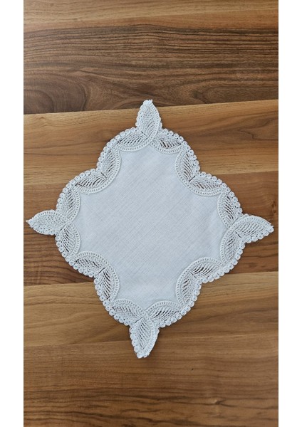 Fransız Dantelli Zigon Sehpa Örtüsü
