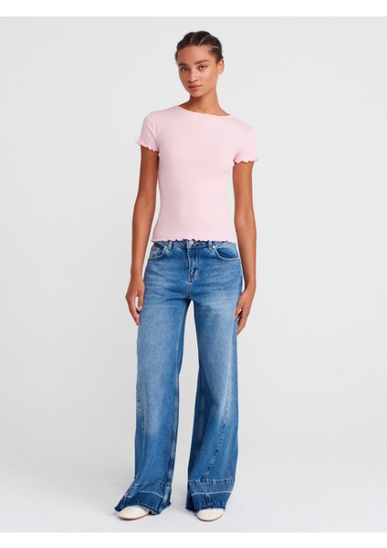 31935 Kısa Kollu T-Shirt-Toz Pembe fırsatları