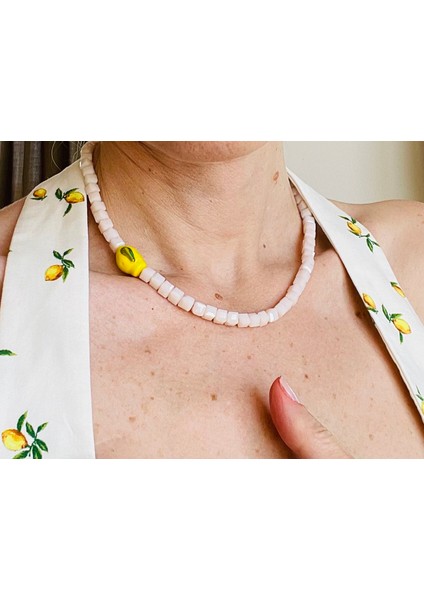 Summer Fruits; Cam Limon Kolye