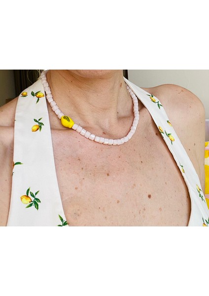 Summer Fruits; Cam Limon Kolye