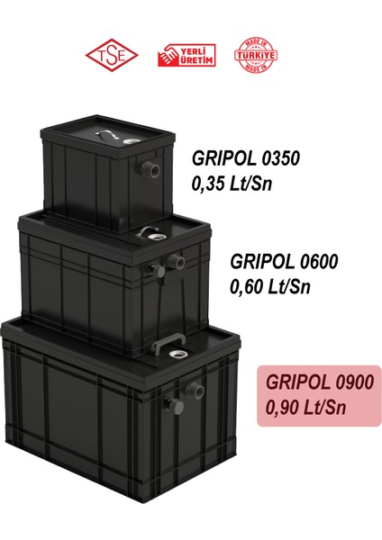 GRIPOL-0900 0,90 Lt/Sn Tezgah Altı Yağ Ayırıcı indirimleri