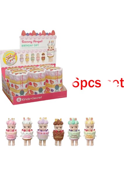 Yeni Sonny Melek Kör Pastası Koleksiyonu Gelgit Oyuncakları Şanslı Noel Hediyesi Yeni Yıl I Srdg-6 Adet Set (Yurt Dışından)