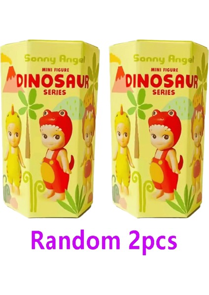 Sonny Angel Kör Dinozor Hippers Serisi Anime Figürleri Süsler Seul Çilek Bebek Hayranları Çocuk Noel I Rastgele 2 Adet (Yurt Dışından)
