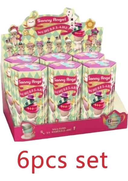 Sonny Angel Fantasy Serisi Kör Dekorasyon Oyuncakları Mini Anime Karakterler Cep Telefonu Hatıra Süslemeleri Noel Çil 6 Adet Set (Yurt Dışından)