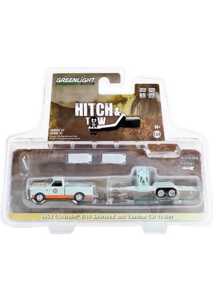 Nessiworld Greenlight 1/64 1968 Chevrolet C-10 Shortbed And Tandem Car fiyatları