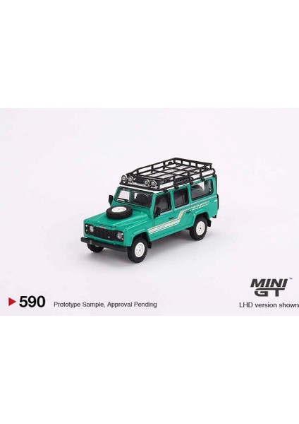 Nessiworld Mini Gt 1/64 Land Rover Defender 110 1985 County Station Wagon Trident Green