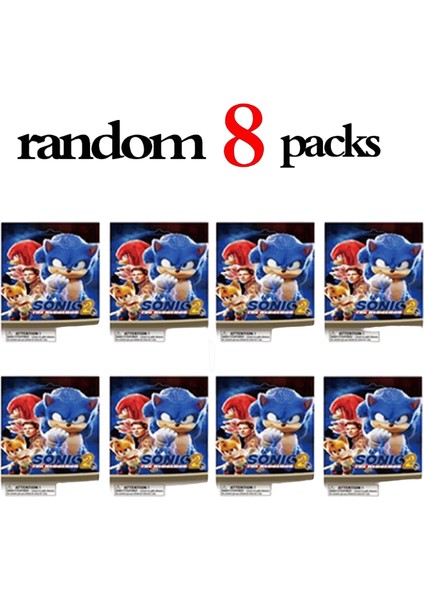 2-24 Adet Anime Sonic Kör Figürlerioyunu Bebek Figürü Pvc Model Oyuncaklar Çocuklar Noel I Rastgele 2 Paket (Yurt Dışından)