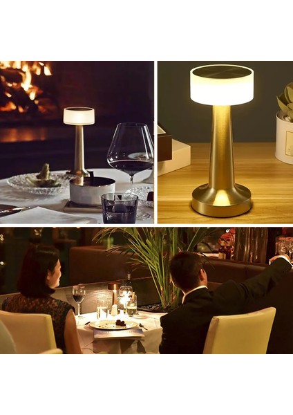 Ayarlanabilir LED Işıklı Dokunmatik Şarjlı Dekoratif Modern Masa Lambası