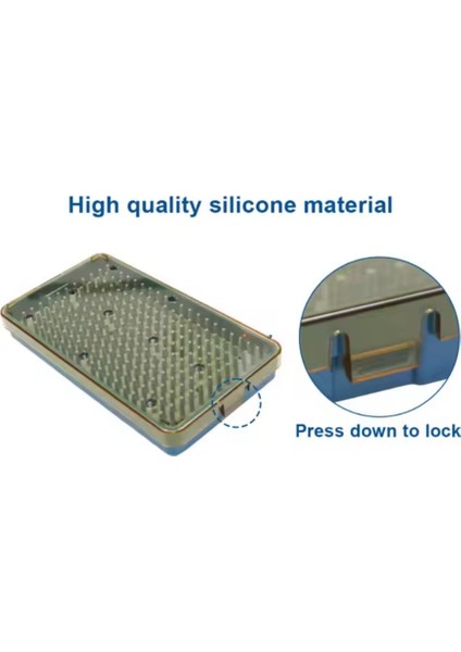 Plastik Sterilizasyon Konteyner 16X9X2.5 cm Cerrahi Alet Taşıma Eğitim Materyali fiyatları