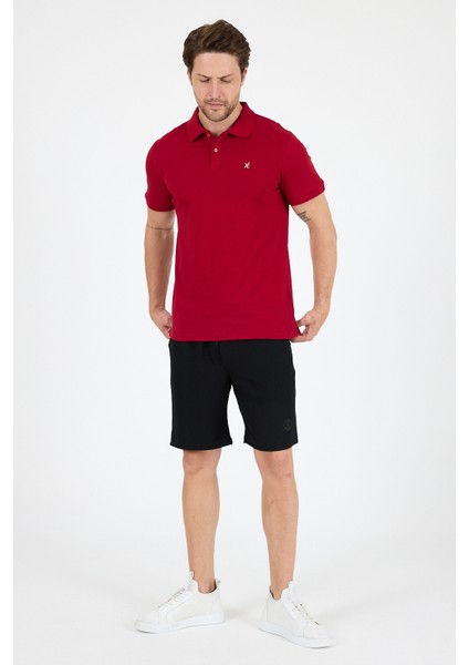 %95 Pamuk %5 Elastan Slim Fit Kısa Kollu Rahat Kumaş Nefes Alabilir Erkek Polo Yaka T-Shirt 0002 fiyatları
