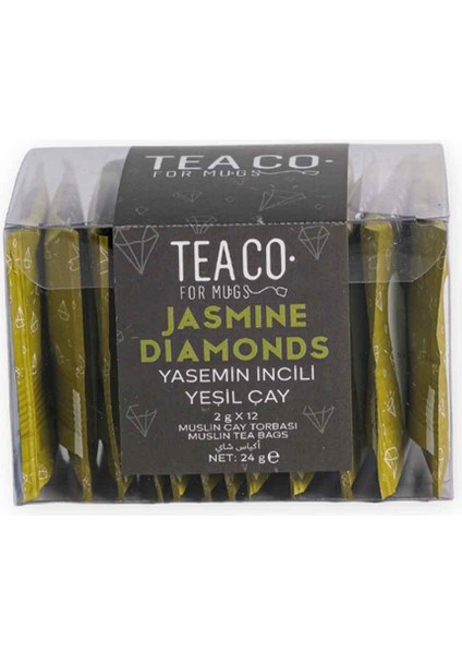 Tea Co My Jasmine Dimonds - Yaseminli Yeşil Çay 2 gr x 12 Adet