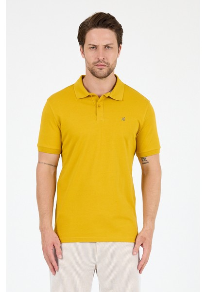 %95 Pamuk %5 Elastan Slim Fit Kısa Kollu Rahat Kumaş Nefes Alabilir Erkek Polo Yaka T-Shirt 0002