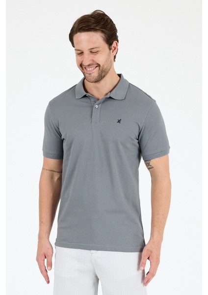 %95 Pamuk %5 Elastan Slim Fit Kısa Kollu Rahat Kumaş Nefes Alabilir Erkek Polo Yaka T-Shirt 0002