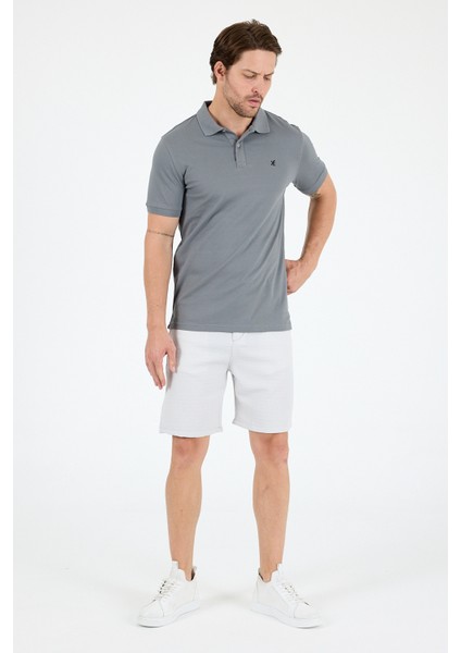 %95 Pamuk %5 Elastan Slim Fit Kısa Kollu Rahat Kumaş Nefes Alabilir Erkek Polo Yaka T-Shirt 0002 fiyatları