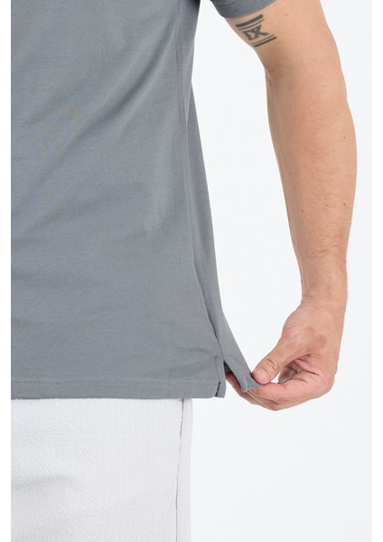 %95 Pamuk %5 Elastan Slim Fit Kısa Kollu Rahat Kumaş Nefes Alabilir Erkek Polo Yaka T-Shirt 0002 modelleri