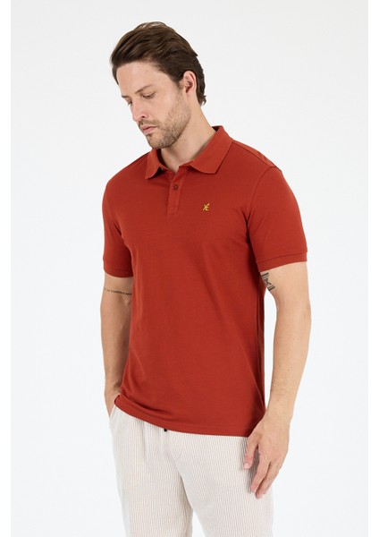 %95 Pamuk %5 Elastan Slim Fit Kısa Kollu Rahat Kumaş Nefes Alabilir Erkek Polo Yaka T-Shirt 0002