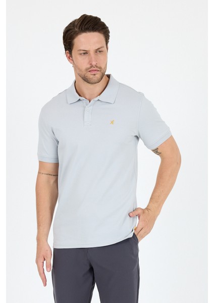 %95 Pamuk %5 Elastan Slim Fit Kısa Kollu Rahat Kumaş Nefes Alabilir Erkek Polo Yaka T-Shirt 0002