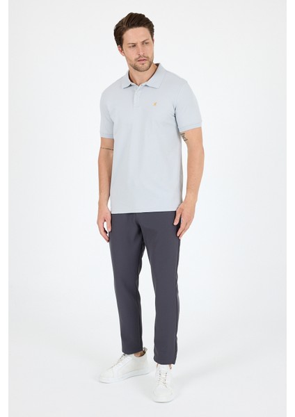 %95 Pamuk %5 Elastan Slim Fit Kısa Kollu Rahat Kumaş Nefes Alabilir Erkek Polo Yaka T-Shirt 0002 fiyatları