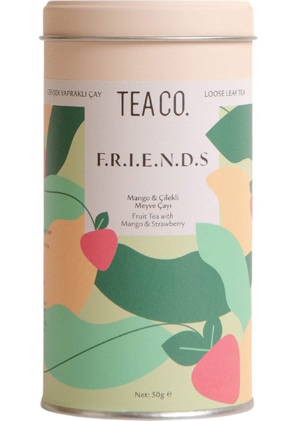 Tea Co F.r.ı.e.n.d.s. - Mango ve Çilekli Meyve Çayı 50 gr