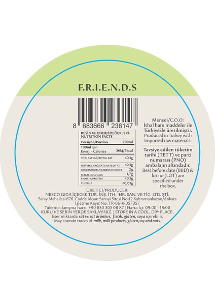 Tea Co F.r.ı.e.n.d.s. - Mango ve Çilekli Meyve Çayı 50 gr indirimleri