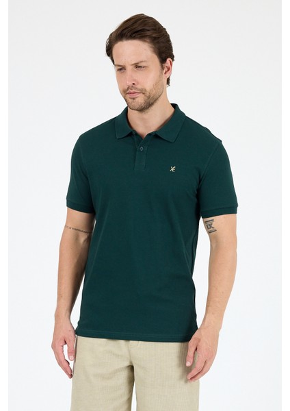 %95 Pamuk %5 Elastan Slim Fit Kısa Kollu Rahat Kumaş Nefes Alabilir Erkek Polo Yaka T-Shirt 0002