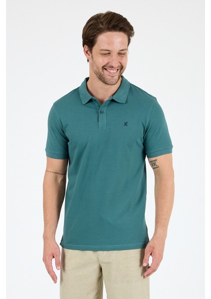 %95 Pamuk %5 Elastan Slim Fit Kısa Kollu Rahat Kumaş Nefes Alabilir Erkek Polo Yaka T-Shirt 0002