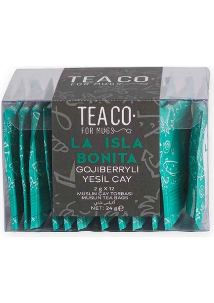 Tea Co My La Isla Bonita - Gojiberryli Yeşil Çay 2 gr x 12 Adet