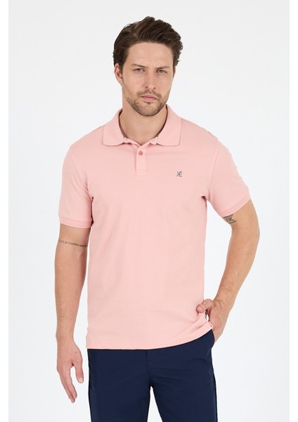 %95 Pamuk %5 Elastan Slim Fit Kısa Kollu Rahat Kumaş Nefes Alabilir Erkek Polo Yaka T-Shirt 0002