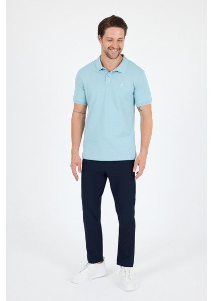 %95 Pamuk %5 Elastan Slim Fit Kısa Kollu Rahat Kumaş Nefes Alabilir Erkek Polo Yaka T-Shirt 0002 fiyatları