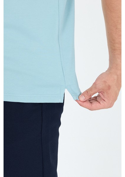 %95 Pamuk %5 Elastan Slim Fit Kısa Kollu Rahat Kumaş Nefes Alabilir Erkek Polo Yaka T-Shirt 0002 fırsatları