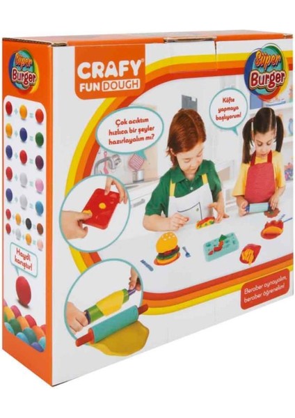 Nessiworld Crafy Süper Burger Oyun Hamuru Seti 200 Gr. 12 Parça fiyatları