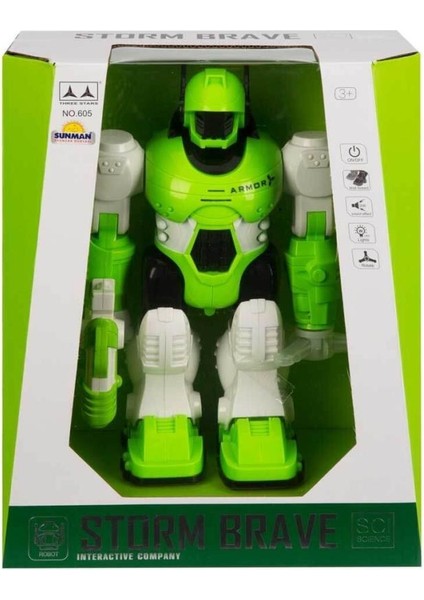 Nessiworld Storm Brave Sesli ve Işıklı Robot 25 cm fırsatları