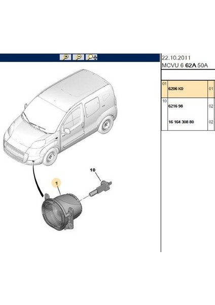 Sıs Farı Sag / Sol Bıpper/nemo 6206.K0